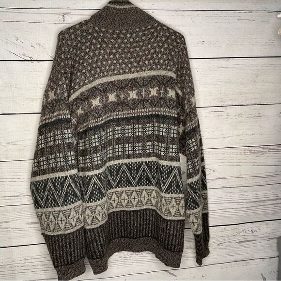 vintage :: Slouchy Grunge Grandpa Knit Wool Sweater - Picture 3 of 8